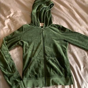Green Juicy Couture zip jacket